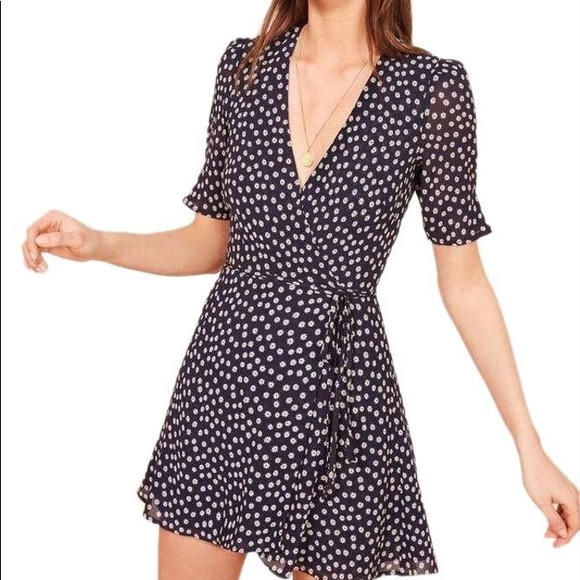 Reformation Lucky Wrap Dress - Picture 1 of 6